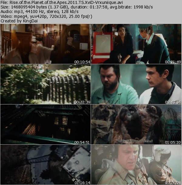 Rise of the Planet of the Apes [2011] TS XviD-Vrxuniique