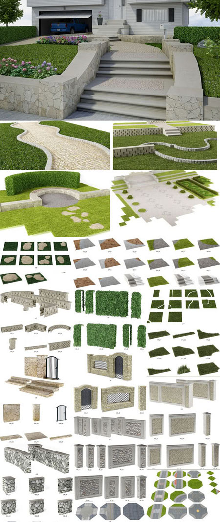 3D Design Collection For Exterior Scenes