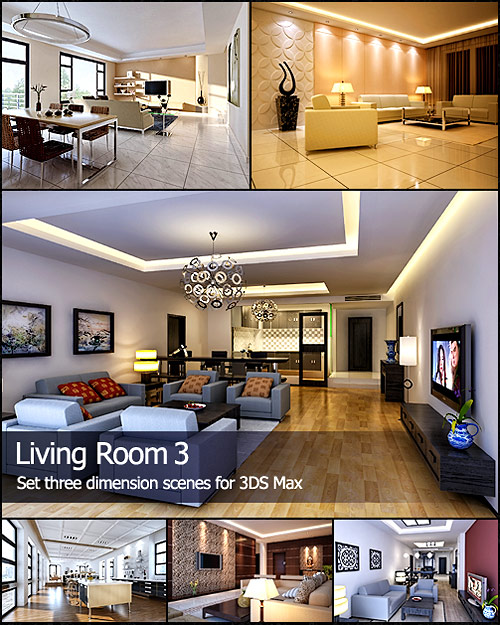 Living Room Interior Scenes Vol 3