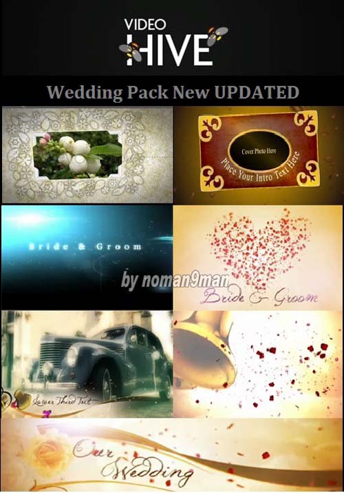 Projects Pack for After Effects Wedding Pack 1 New UPDATED