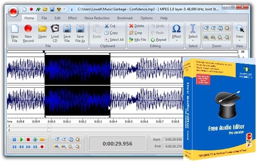 Free Audio Editor 2012 8.5.1 + Portable