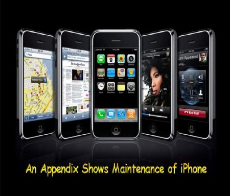 An Appendix Shows Maintenance of iPhone