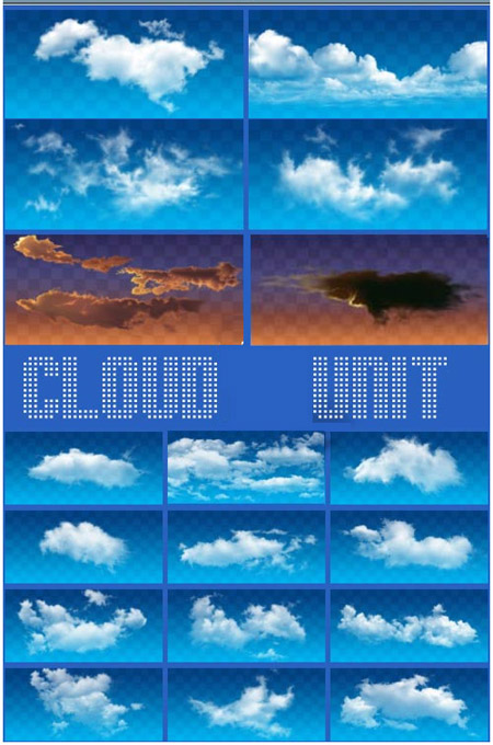 Sky & clouds backgrounds for psd design