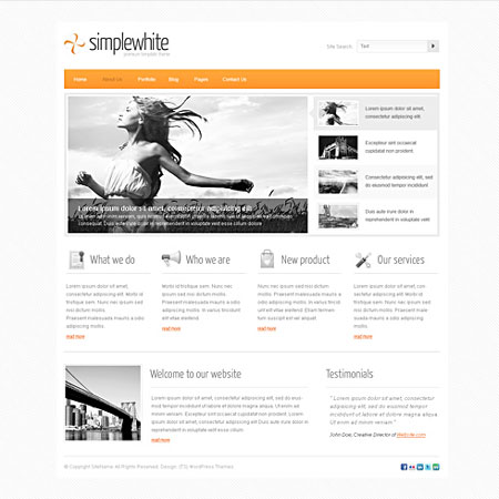 Simplewhite CSS Template