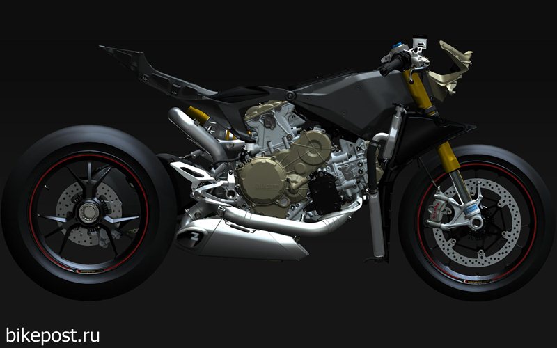 «Голый» спортбайк Ducati 1199 Panigale 2012