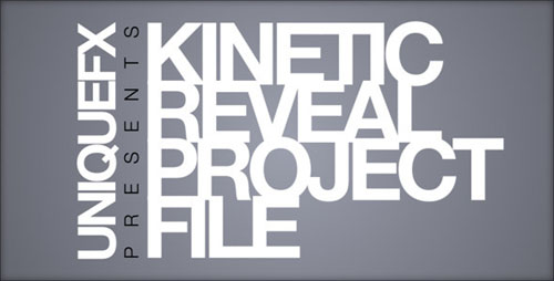 Kinetic Reveal - Project for After Effects (Videohive)