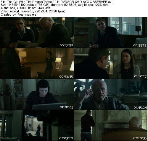 The Girl With The Dragon Tattoo 2011 DVDSCR XViD AC3-OBSERVER
