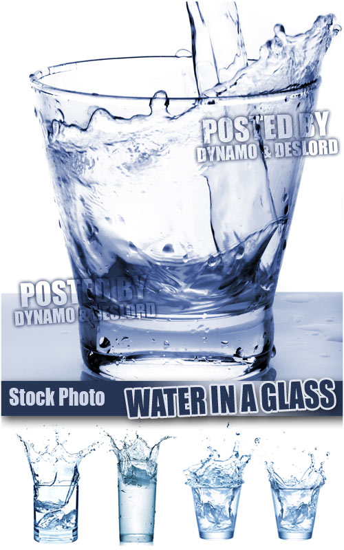 Water in a glass - UHQ Stock Photo