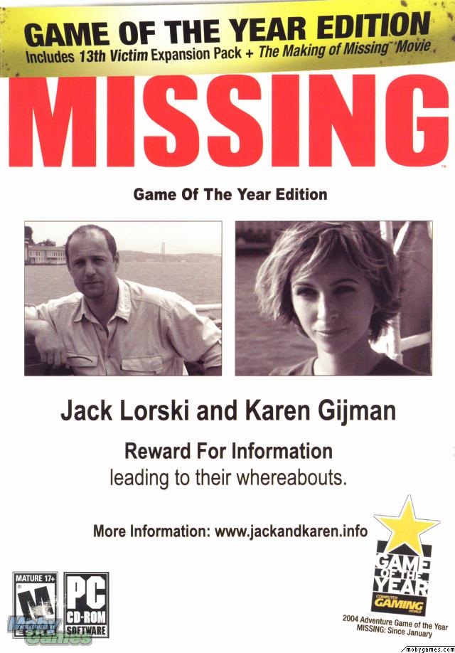 Missing Game Of The Year Edition-RELOADED