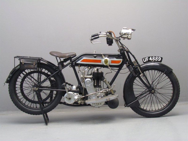Ретро мотоцикл Rover 1916