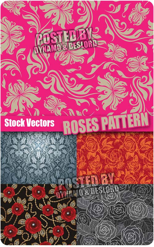 Roses pattern - Stock Vectors