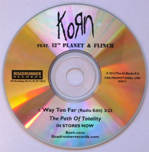 Korn - Way Too Far! (US Promo CD) (2012)
