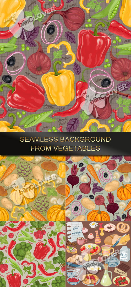 Seamless background from vegetables 0119
