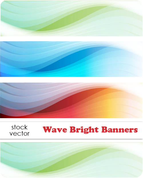 Vectors Wave Bright Banners