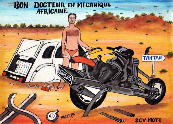 Эмиль Лерей: постапокалиптичный мотоцикл на базе Citroen 2CV (1993)