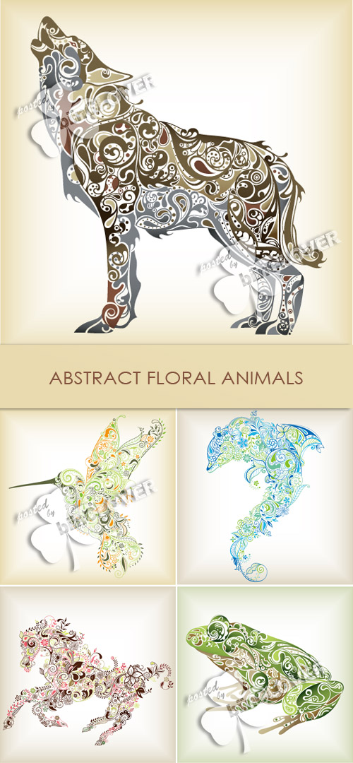 Abstract floral animals 0124