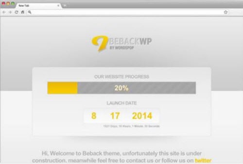 FREE Beback Wordpress Theme