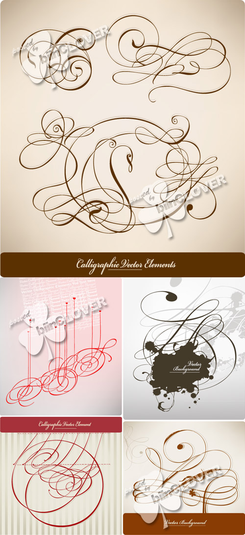 Calligraphic design elements 0128