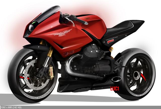 Концепт мотоцикла Moto Guzzi MGS02