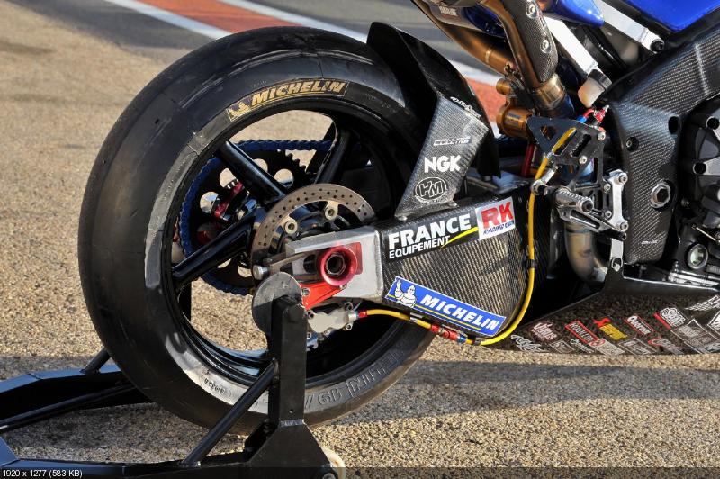Гоночный мотоцикл Yamaha YZF-R1 команды Yamaha France WEC