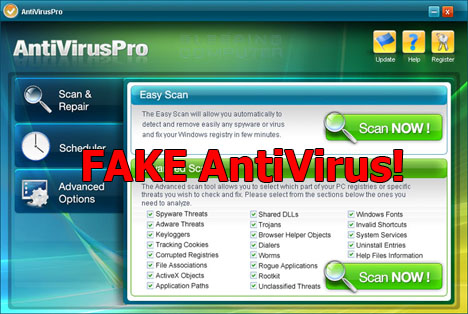 Remove FAKE Antivirus 1.99 Portable
